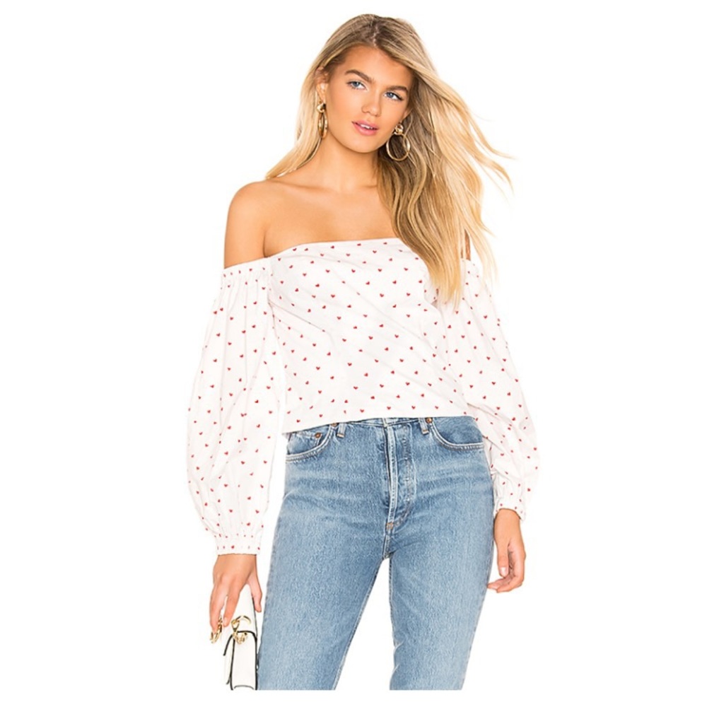Revolve L’Academie Heart Printed Top